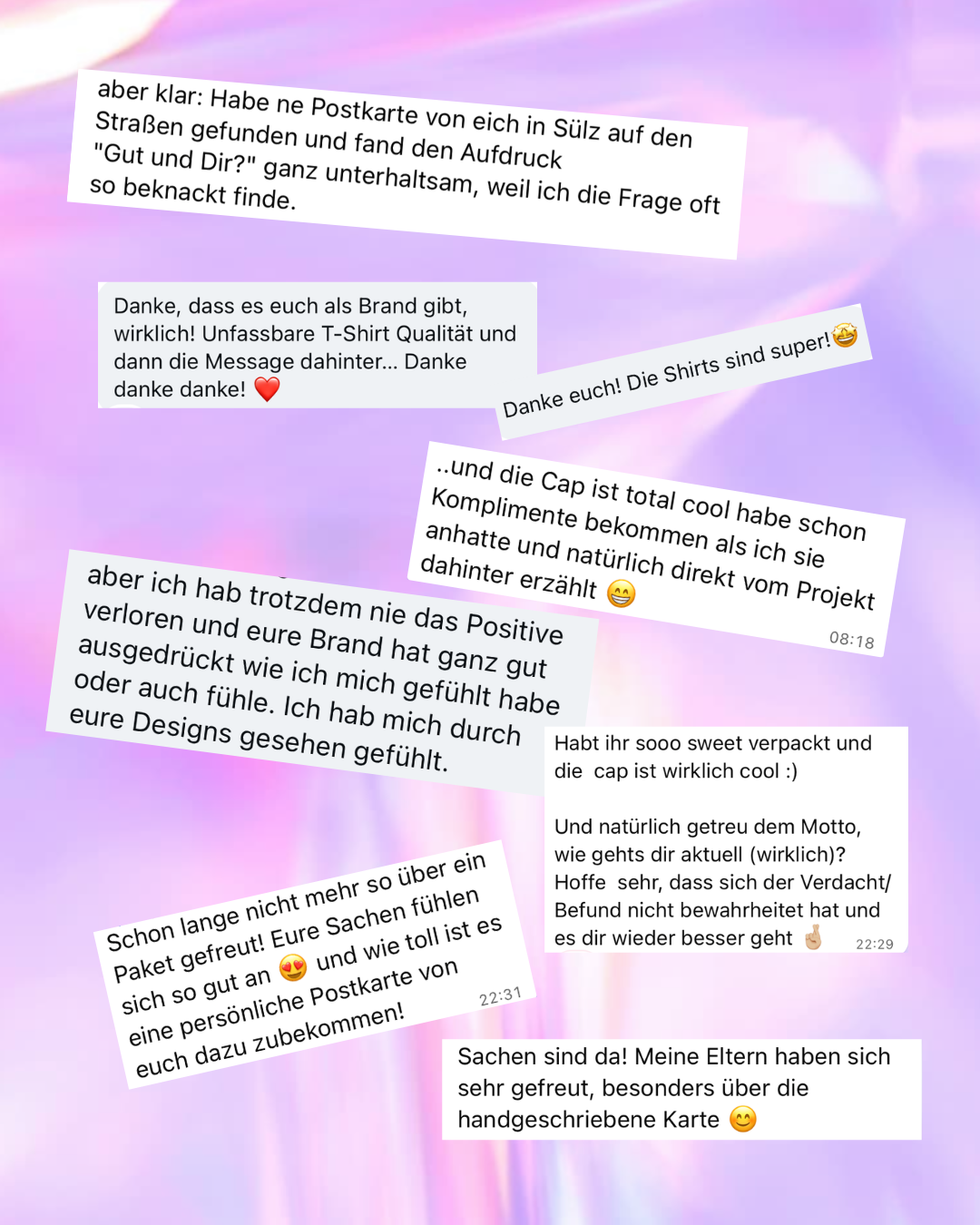 Wie kommen die ersten HIERFÜR Pieces an?