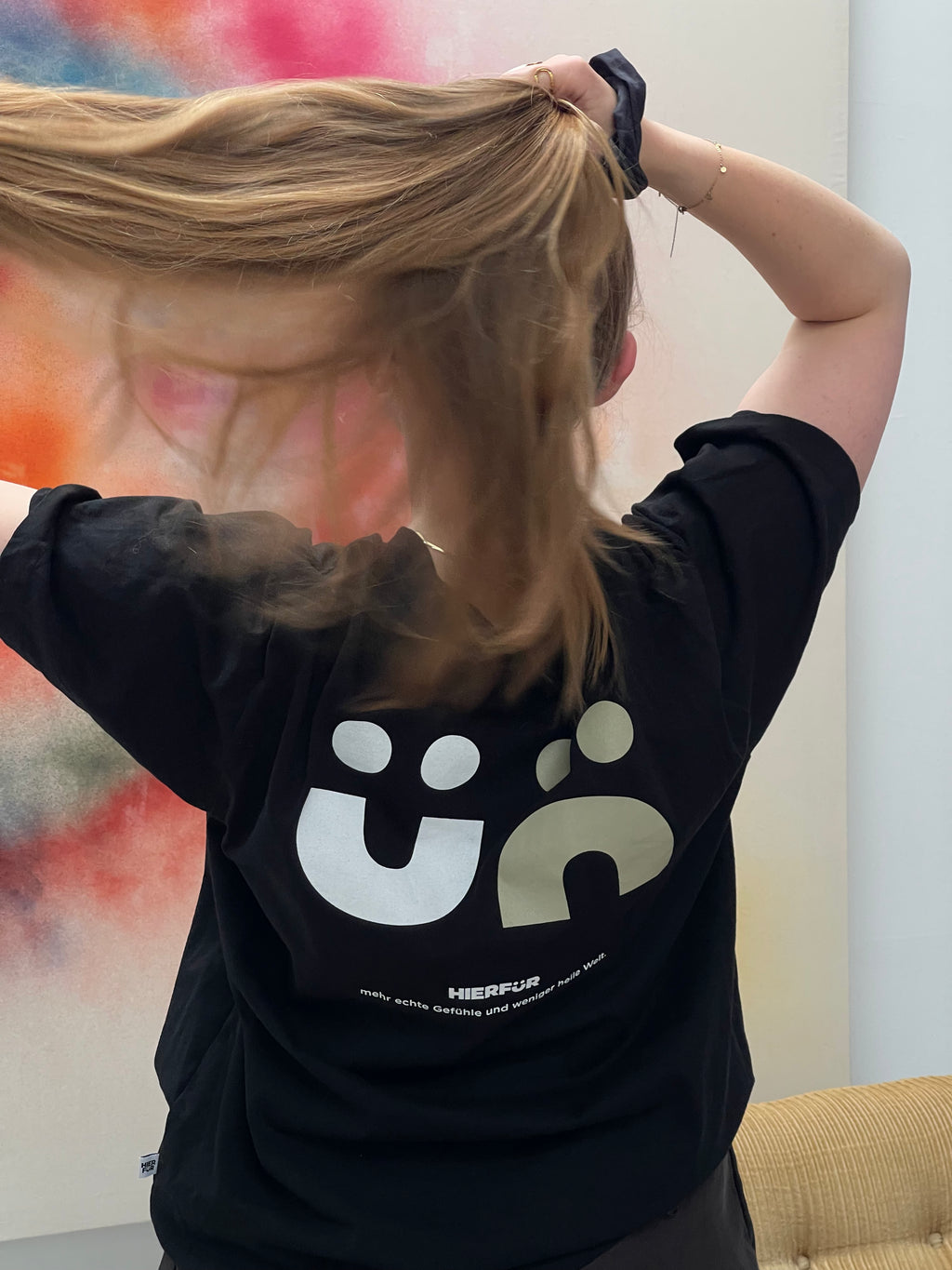 Echte Gefühle T-Shirt BLACK